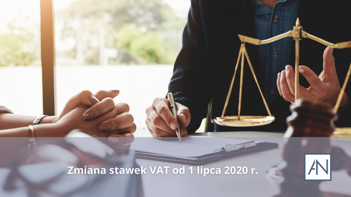 Zmiana stawek VAT od 1 lipca 2020 r.
