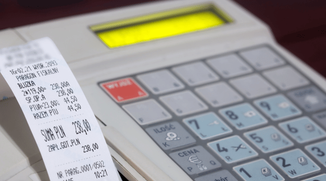 kasa fiskalna drukująca paragon