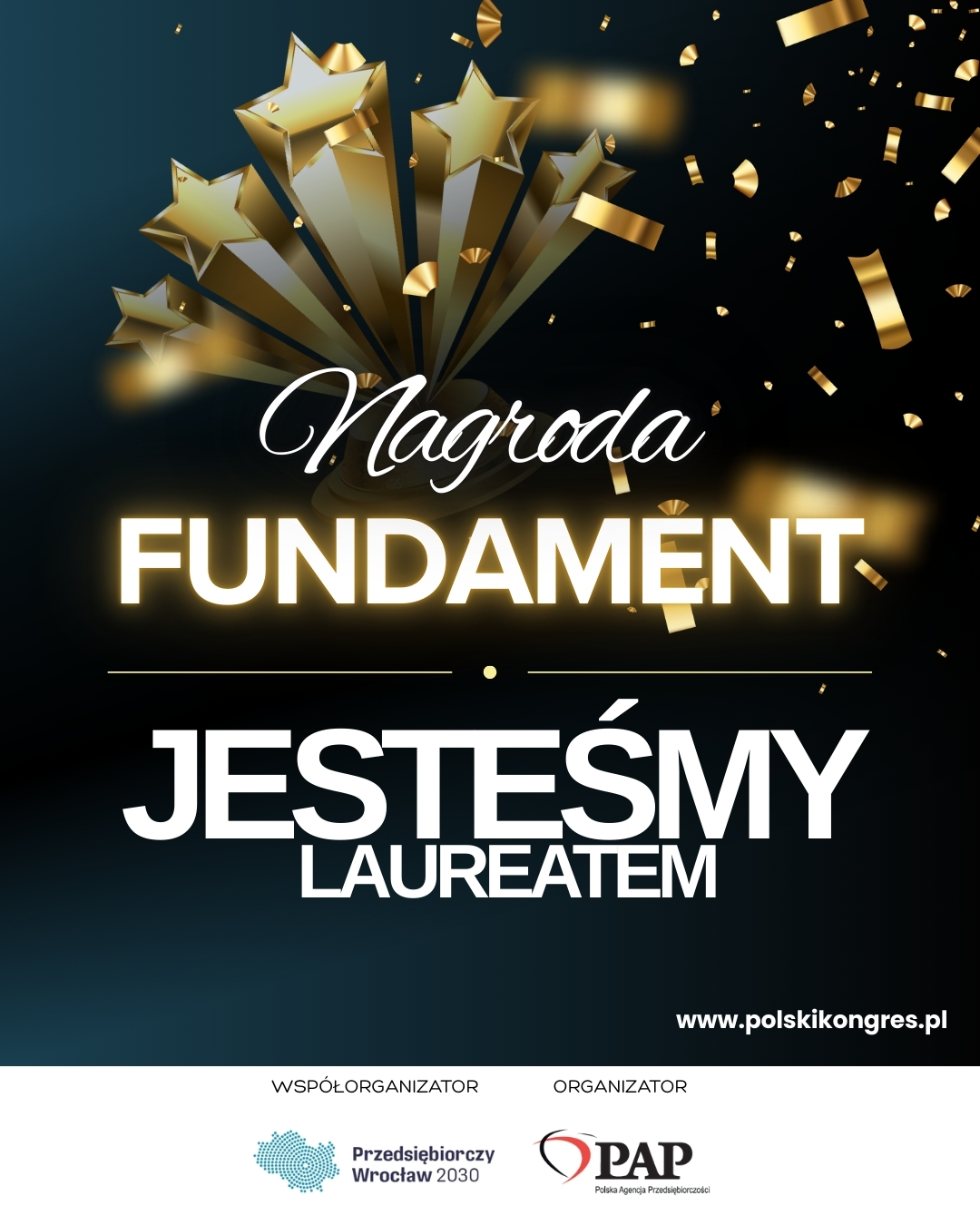 Jesteśmy laureatami Nagrody fundament
