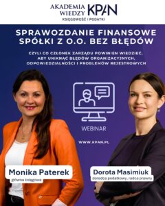 Sprawozdanie finansowe spółka z o.o. bez błędów